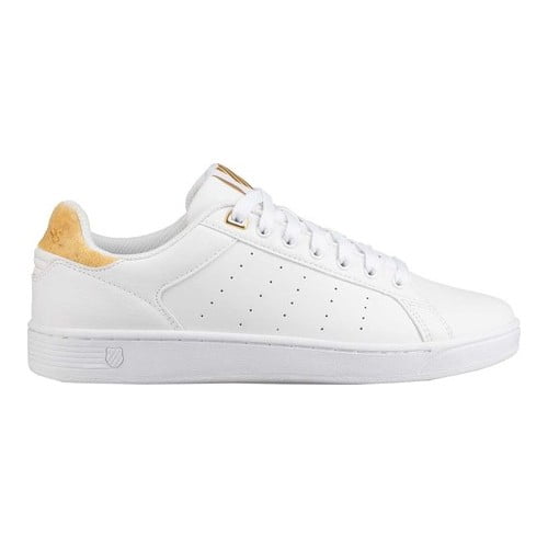 KSWISS CLEAN COURT CMF BRIGHT GOLD 95353 125 WOMENS US SIZES KSWISS CLEAN COURT CMF BRIGHT GOLD 95353 125 WOMENS US SIZES